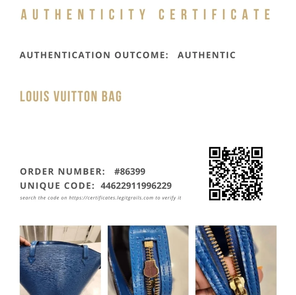 💙🔹️ LOUIS VUITTON🔹️ Saint Jacques blue tote bag and matching wallet + COA - Picture 14 of 14